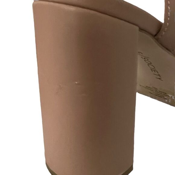 Sole Society Sendinal Nude Ankle Strap Platform Heels - Picture 10 of 11